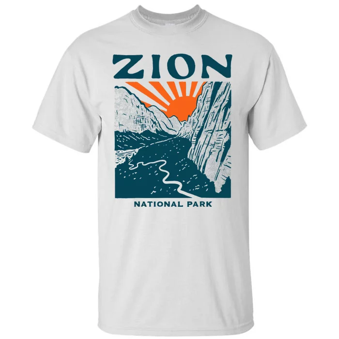 Vintage Zion National Park Tall T-Shirt