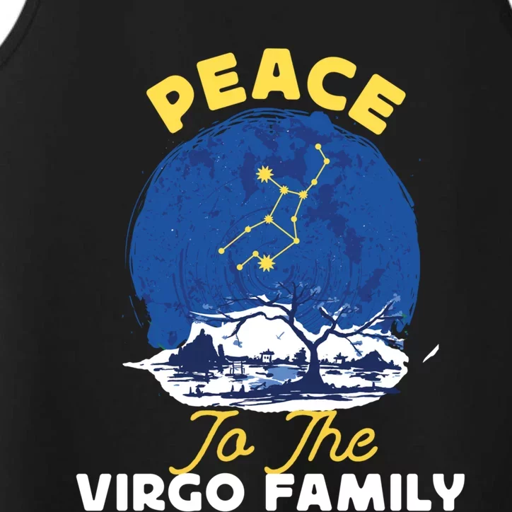 Virgo Zodiac: Peace To The Virgo Family Gift Performance Tank