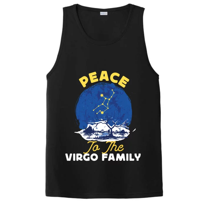 Virgo Zodiac: Peace To The Virgo Family Gift Performance Tank