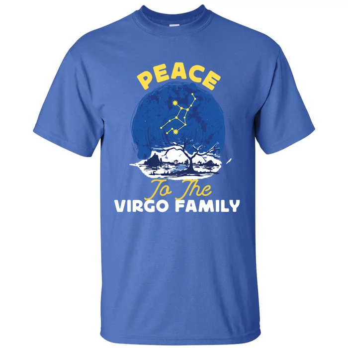 Virgo Zodiac: Peace To The Virgo Family Gift Tall T-Shirt