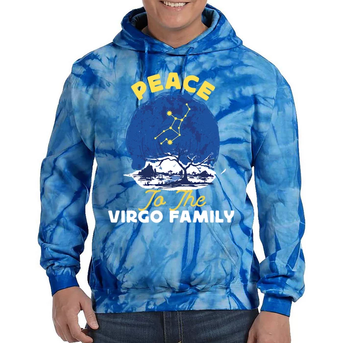 Virgo Zodiac: Peace To The Virgo Family Gift Tie Dye Hoodie