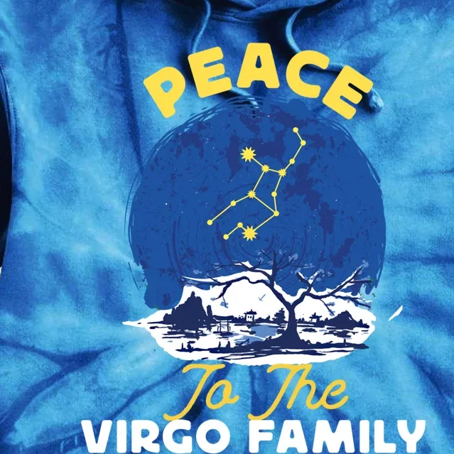 Virgo Zodiac: Peace To The Virgo Family Gift Tie Dye Hoodie