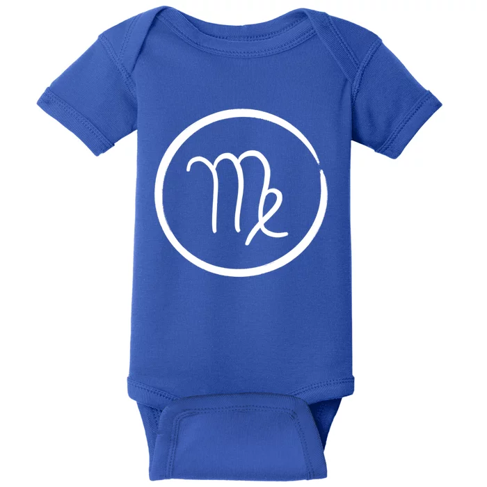 Virgo Zodiac Symbol Grunge Astrology Horoscope Virgo Gift Baby Bodysuit