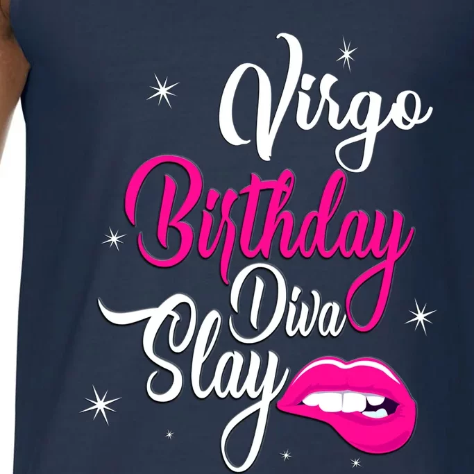 Virgo Zodiac September August Virgo Birthday Diva Slay Cute Gift Comfort Colors® Tank Top