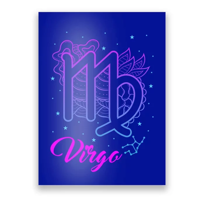 Virgo Zodiac Sign Astrology August September Birthday Virgo Cool Gift Poster