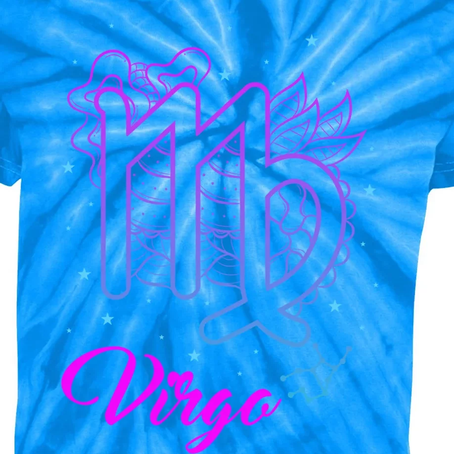 Virgo Zodiac Sign Astrology August September Birthday Virgo Cool Gift Kids Tie-Dye T-Shirt