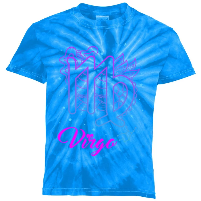 Virgo Zodiac Sign Astrology August September Birthday Virgo Cool Gift Kids Tie-Dye T-Shirt