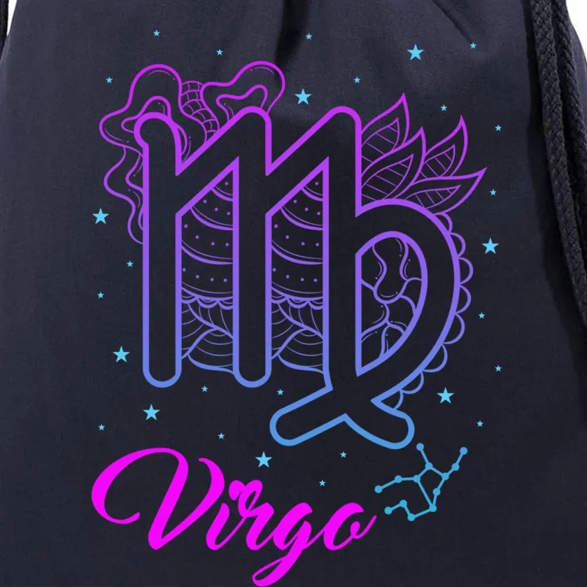 Virgo Zodiac Sign Astrology August September Birthday Virgo Cool Gift Drawstring Bag