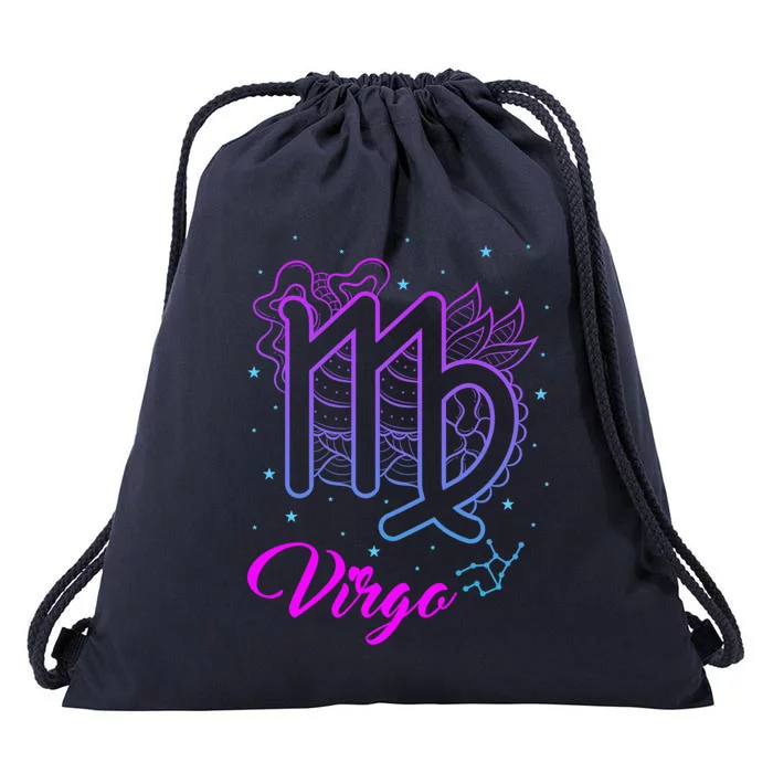 Virgo Zodiac Sign Astrology August September Birthday Virgo Cool Gift Drawstring Bag