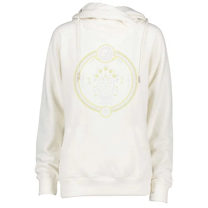 Virgo Zodiac Sign Horoscope Symbol Astrology Astronomy Womens Funnel Neck Pullover Hood