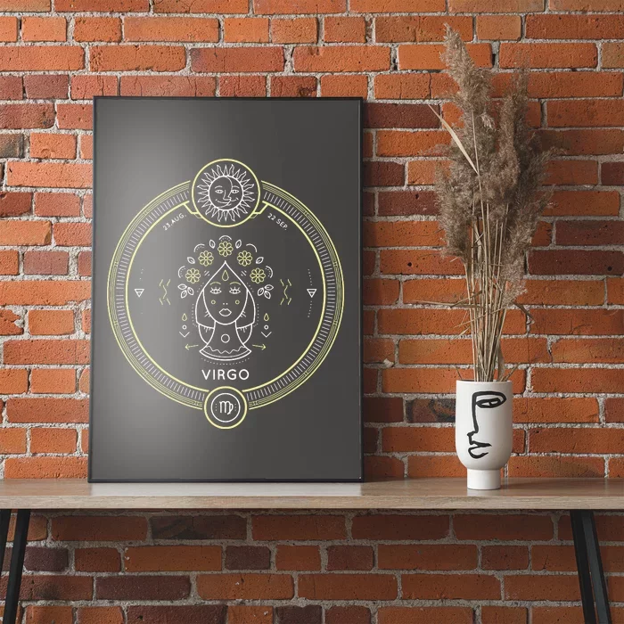 Virgo Zodiac Sign Horoscope Symbol Astrology Astronomy Poster