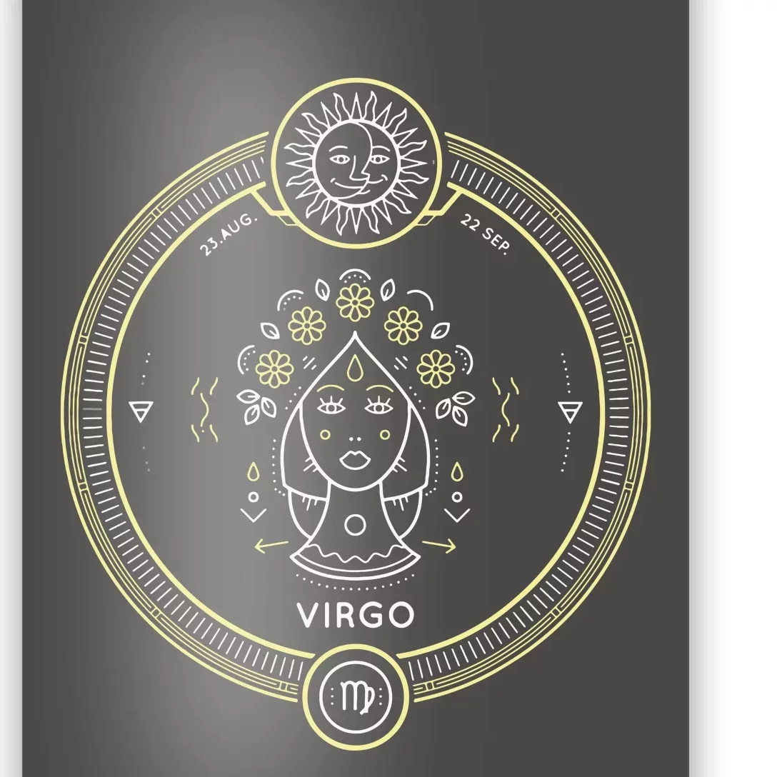 Virgo Zodiac Sign Horoscope Symbol Astrology Astronomy Poster