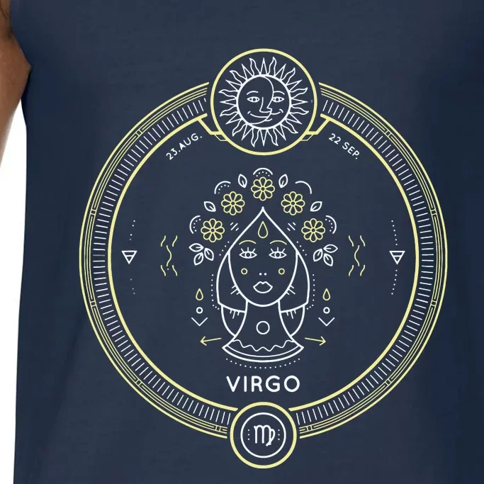 Virgo Zodiac Sign Horoscope Symbol Astrology Astronomy Comfort Colors® Tank Top