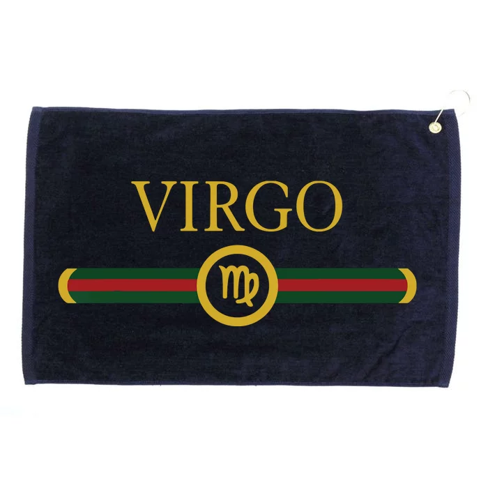 Virgo Zodiac Sep August Birthday Graphic Art Virgo Sign Grommeted Golf Towel