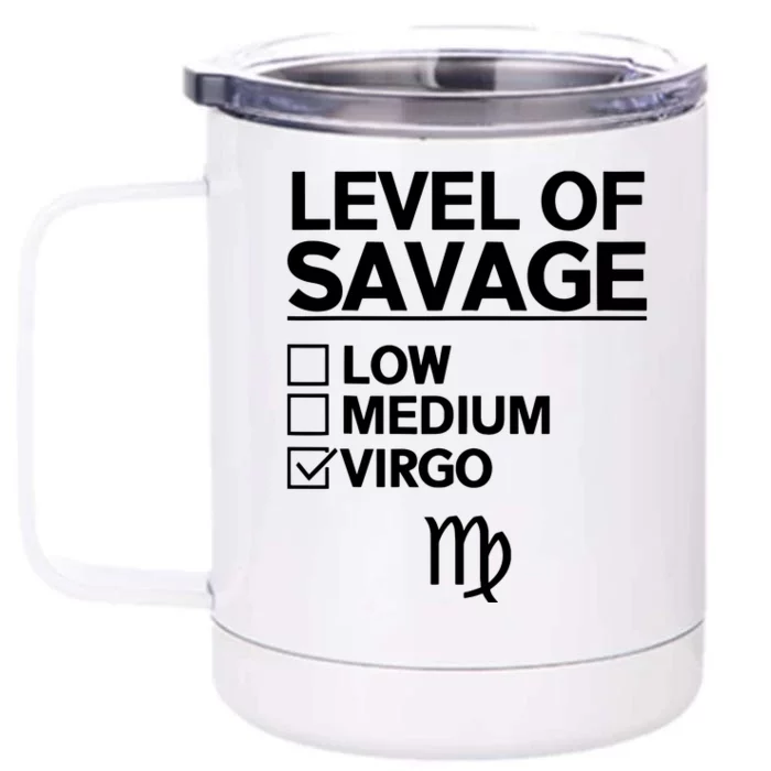 Virgo Zodiac Sign Apparel Best Funny Virgos Design Front & Back 12oz Stainless Steel Tumbler Cup