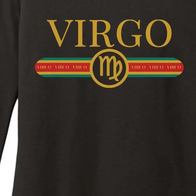 Virgo Zodiac Sign Astrology Horoscope Fashion Womens CVC Long Sleeve Shirt