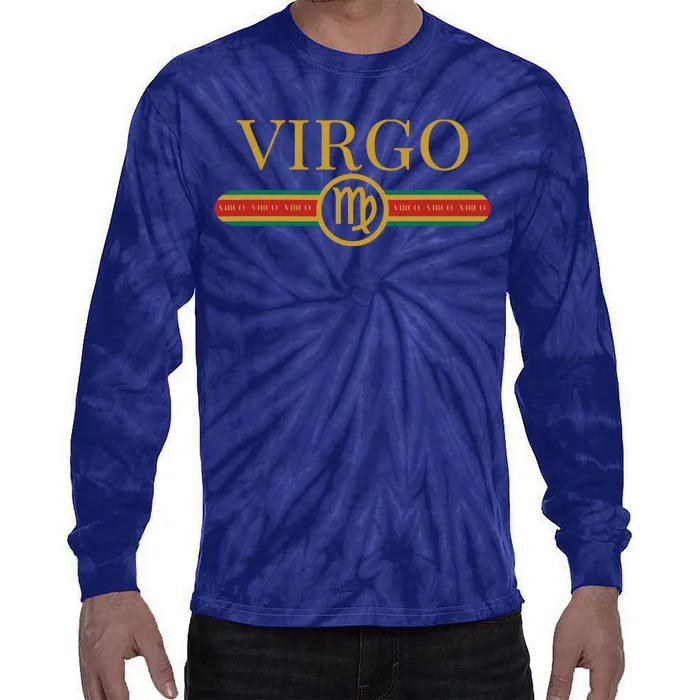 Virgo Zodiac Sign Astrology Horoscope Fashion Tie-Dye Long Sleeve Shirt