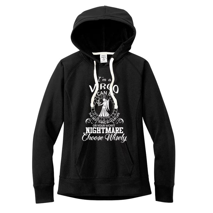 Virgo Zodiac Sign Funny Virgo Birthday Gift Women's Fleece Hoodie