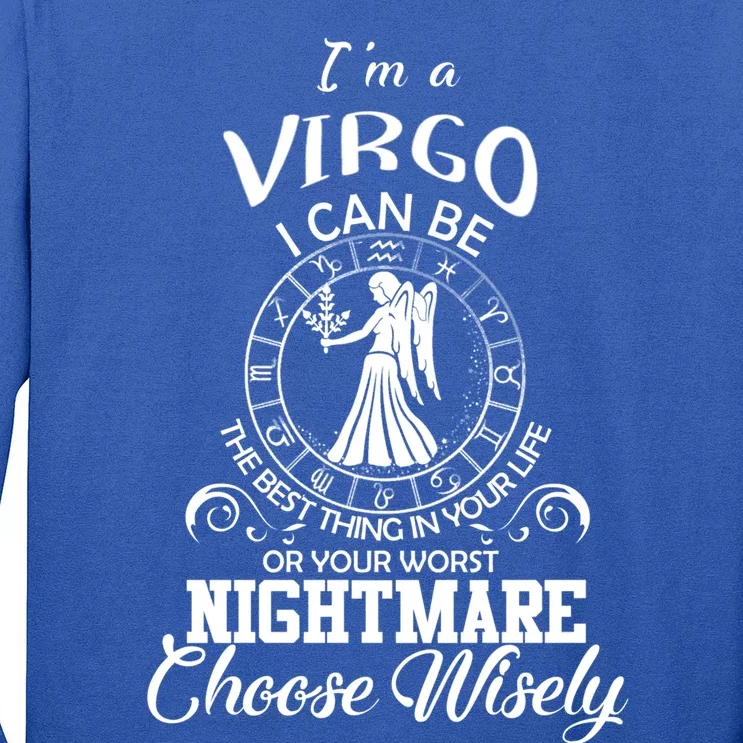 Virgo Zodiac Sign Funny Virgo Birthday Gift Long Sleeve Shirt