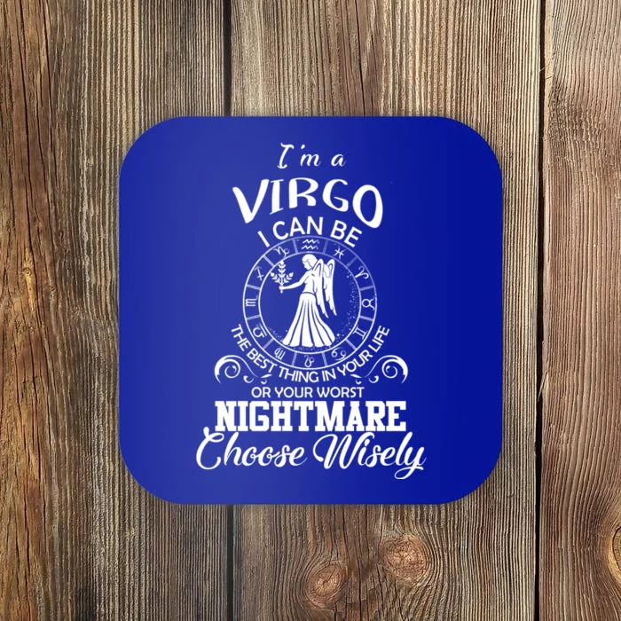 Virgo Zodiac Sign Funny Virgo Birthday Gift Coaster