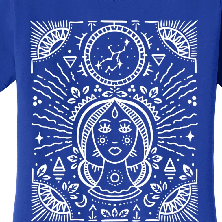 Virgo Zodiac Sign Handdrawn Tarot / Virgo Birthday Month Gift Women's T-Shirt