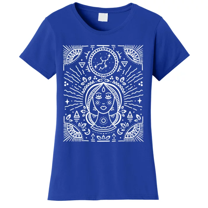 Virgo Zodiac Sign Handdrawn Tarot / Virgo Birthday Month Gift Women's T-Shirt