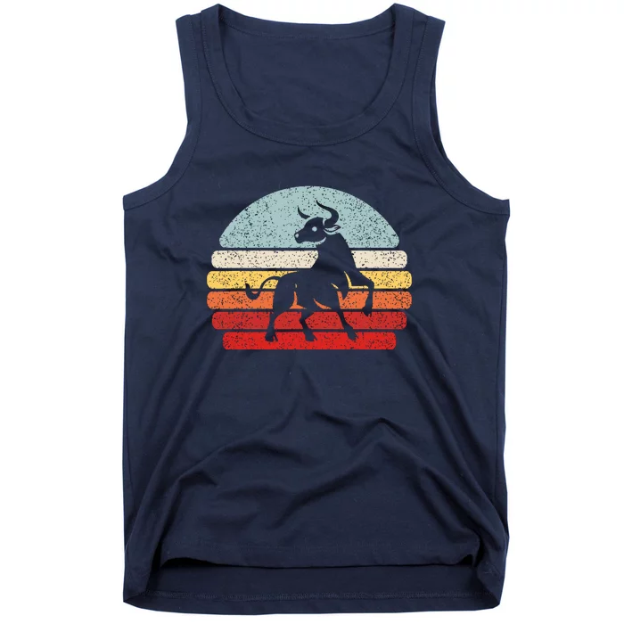 Vintage Zodiac Sign Taurus Tank Top