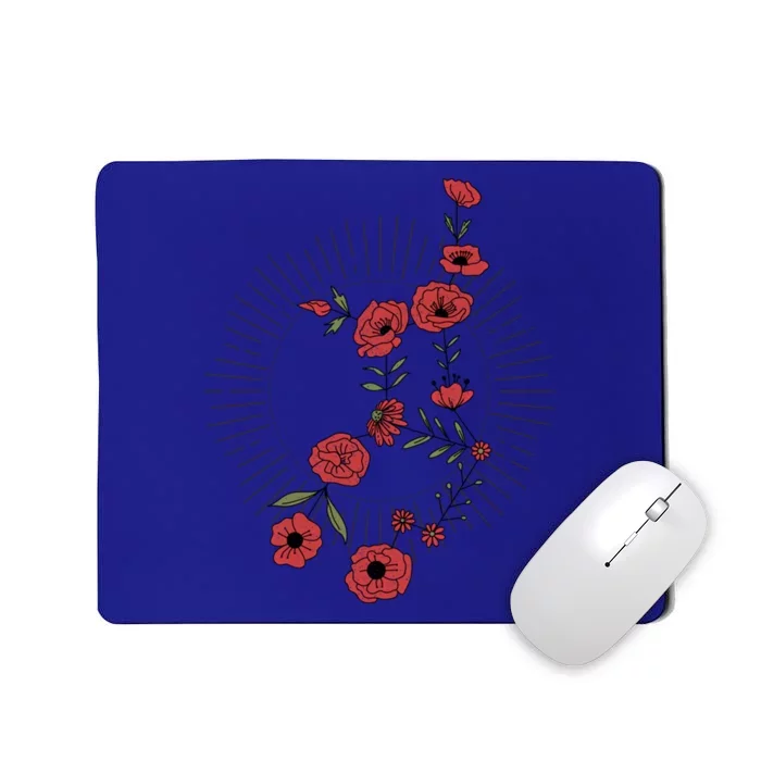 Virgo Zodiac Sign Planet Mercury Floral Stars Cute Gift Mousepad