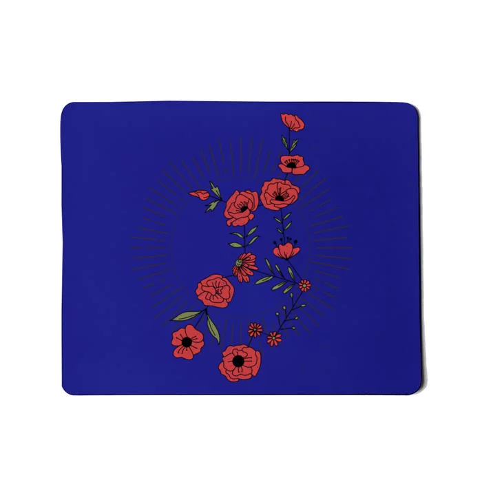 Virgo Zodiac Sign Planet Mercury Floral Stars Cute Gift Mousepad