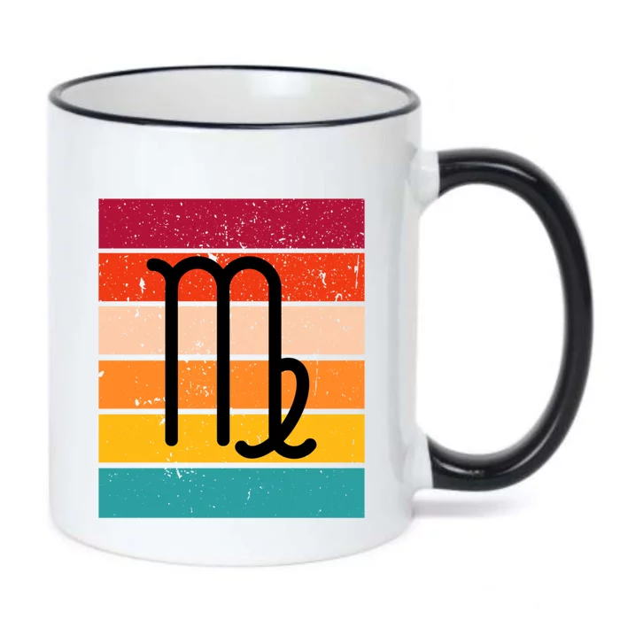 Virgo Zodiac Sign Retro Virgo Astrology Virgo Birthday Gift Black Color Changing Mug