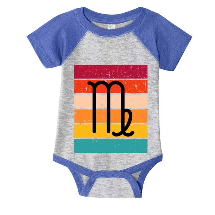 Virgo Zodiac Sign Retro Virgo Astrology Virgo Birthday Gift Infant Baby Jersey Bodysuit