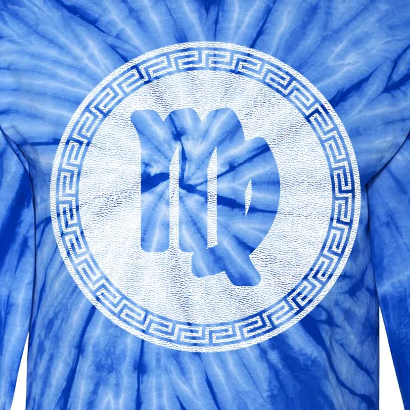 Virgo Zodiac Sign Gift Tie-Dye Long Sleeve Shirt