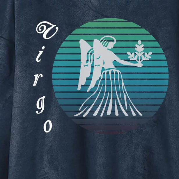 Virgo Zodiac Sign Gift Hooded Wearable Blanket