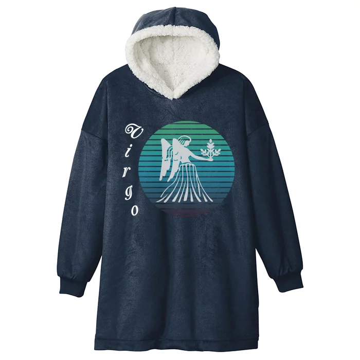 Virgo Zodiac Sign Gift Hooded Wearable Blanket