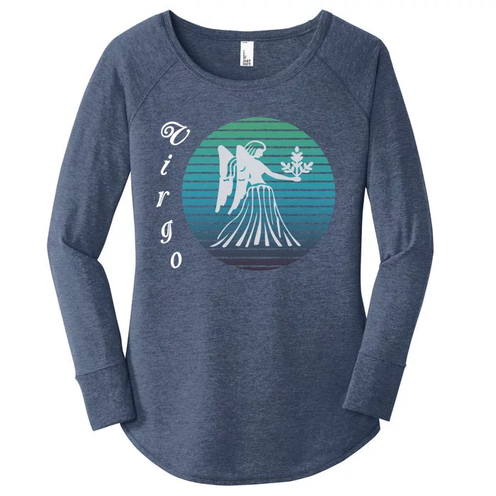 Virgo Zodiac Sign Gift Women's Perfect Tri Tunic Long Sleeve Shirt