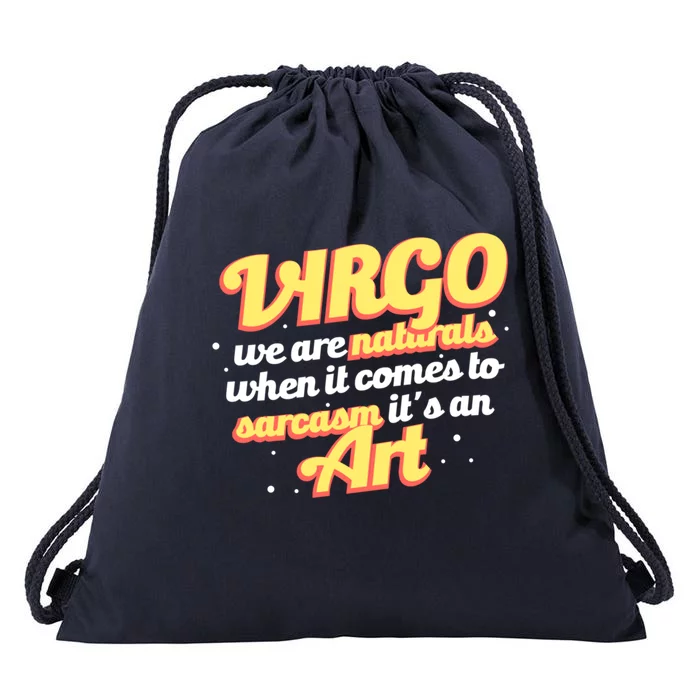 Virgo Zodiac Sign Traits Facts Astrology Funny Horoscope Gift Drawstring Bag