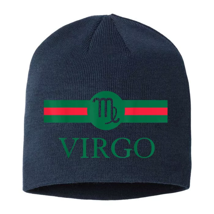 Virgo Zodiac Sign Birthday Funny 8 1/2in Sustainable Knit Beanie