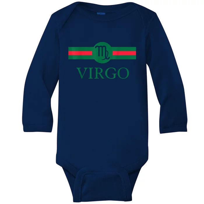 Virgo Zodiac Sign Birthday Funny Baby Long Sleeve Bodysuit