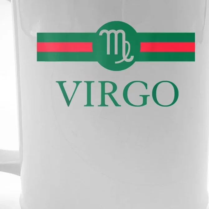 Virgo Zodiac Sign Birthday Funny Front & Back Beer Stein