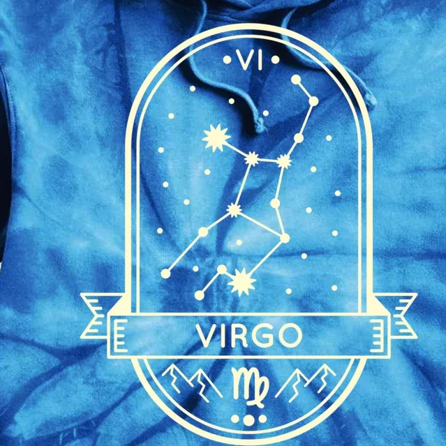 Virgo Zodiac Sign Virgo Constellation Astrology Horoscope Funny Gift Tie Dye Hoodie