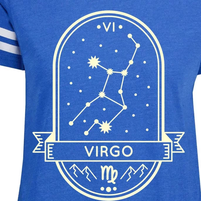 Virgo Zodiac Sign Virgo Constellation Astrology Horoscope Funny Gift Enza Ladies Jersey Football T-Shirt