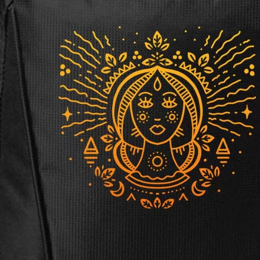 Virgo Zodiac Sign And Astrology Art / Yellow Handdrawn Virgo Gift City Backpack