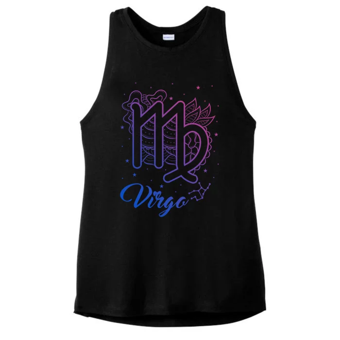 Virgo Zodiac Sign Astrology August September Birthday Virgo Meaningful Gift Ladies Tri-Blend Wicking Tank