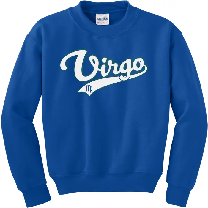 Virgo Zodiac Sign Astrology September Birthday Retro Cool Gift Kids Sweatshirt