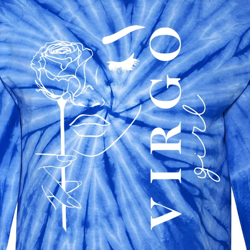 Virgo Zodiac Sign Great Gift Tie-Dye Long Sleeve Shirt