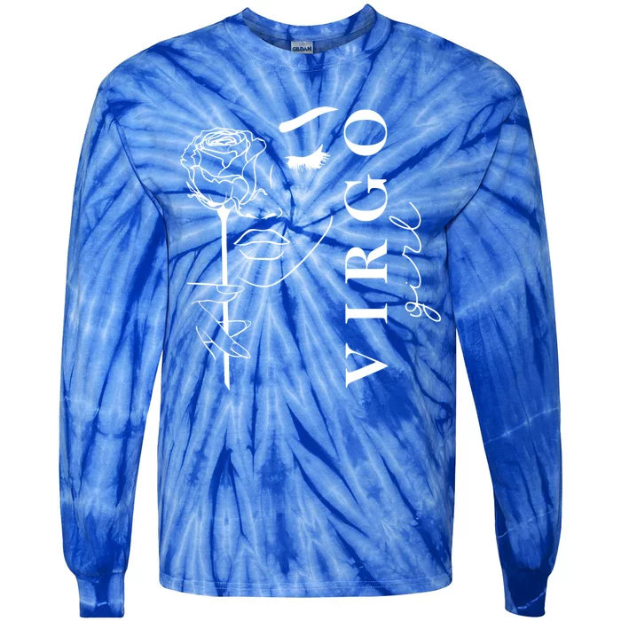 Virgo Zodiac Sign Great Gift Tie-Dye Long Sleeve Shirt