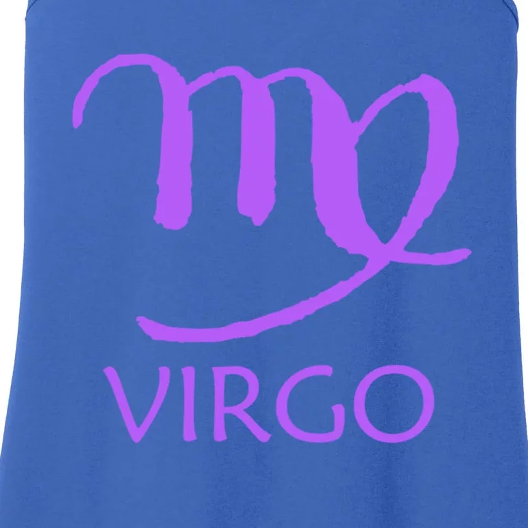 Virgo Zodiac Sign Purple August September Birthday Gift Ladies Essential Tank