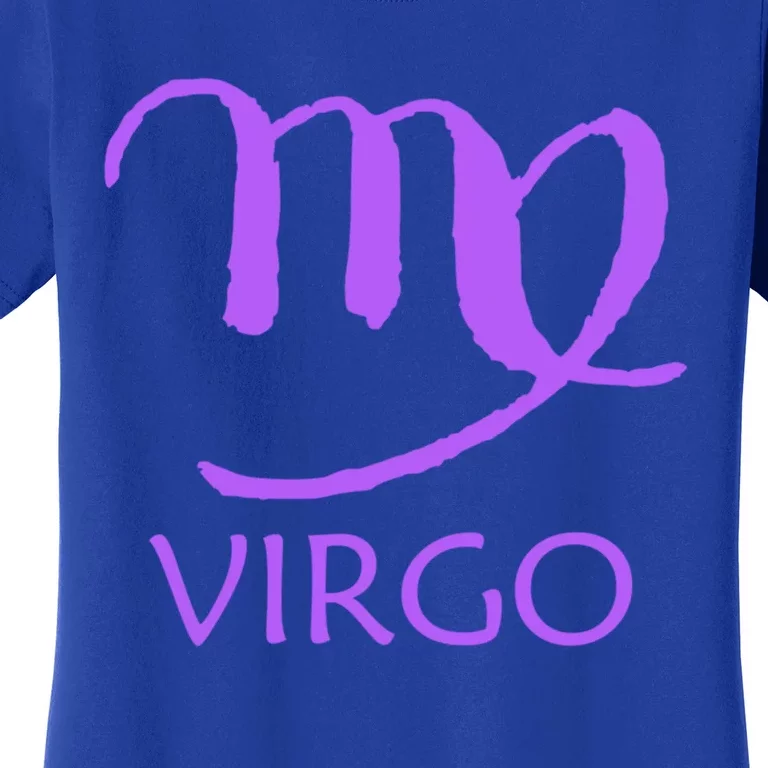 Virgo Zodiac Sign Purple August September Birthday Gift Women's T-Shirt