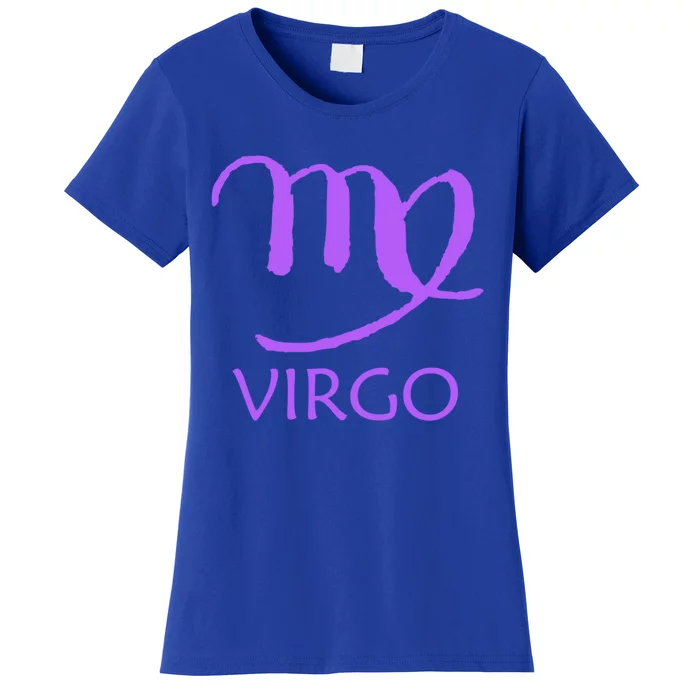 Virgo Zodiac Sign Purple August September Birthday Gift Women's T-Shirt