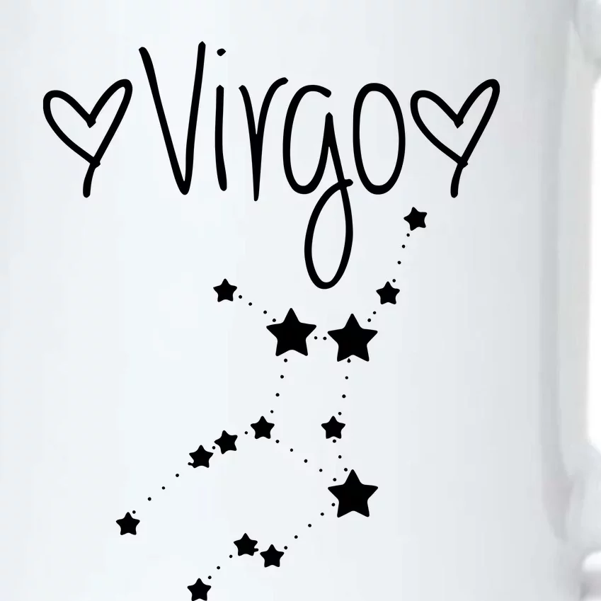 Virgo Zodiac Sign Horoscope Stars August September Birthday Black Color Changing Mug